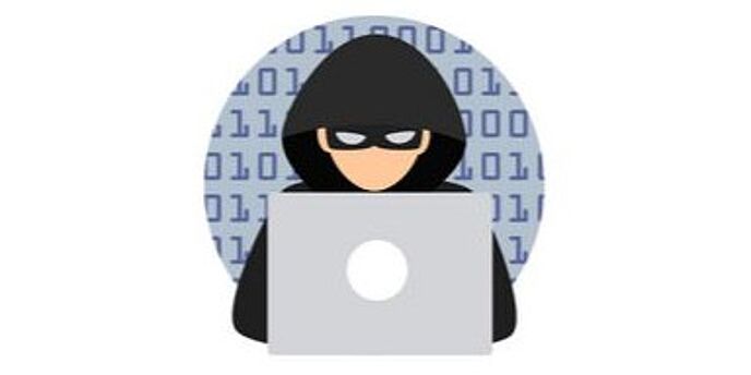Gauner mit Laptop
