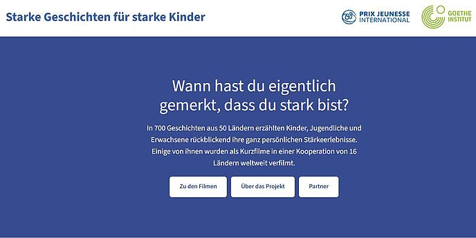 Vorschaubild der Webseite "Starke Geschichten für starke Kinder"